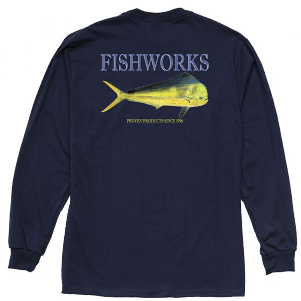 Fishworks Da Bull Long Sleeve Shirt - Navy 2XL