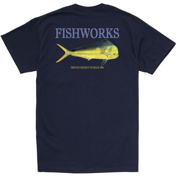 Fishworks Da Bull Short Sleeve Shirt - Navy 2XL