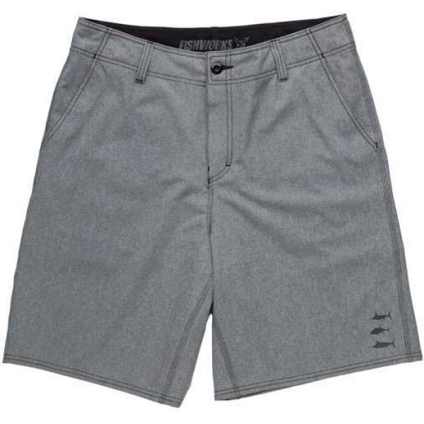 Fishworks Stretch Clipperton Walkshorts - Dark Heather - 40