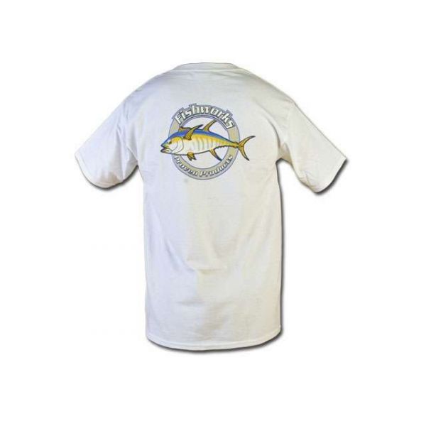 Fishworks TSS01 Corportate Logo Tee White (L-XL) - L