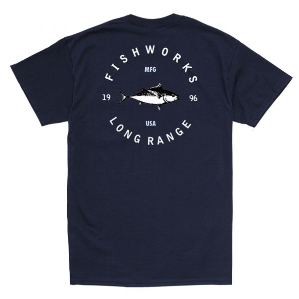 Fishworks Tuna Club Short Sleeve T-Shirt - Navy L