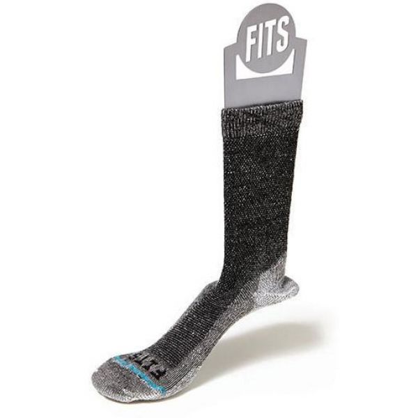 FITS Light Rugged Crew Socks - Coal 2XL