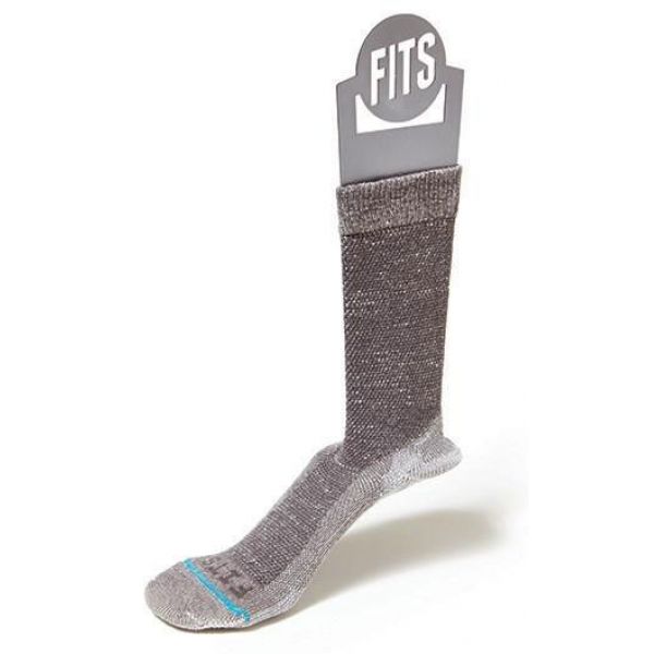 FITS Light Rugged Crew Socks - Light Brown 2XL