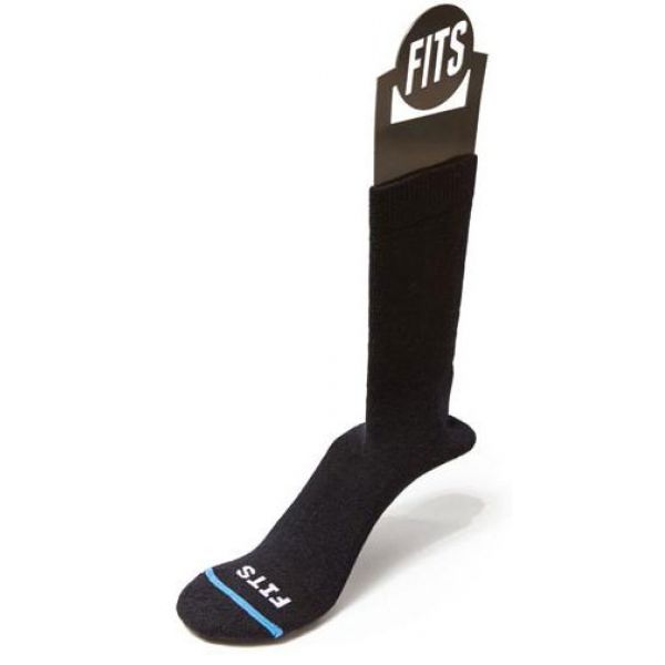 FITS Medium Hiker Crew Socks - Black 2XL