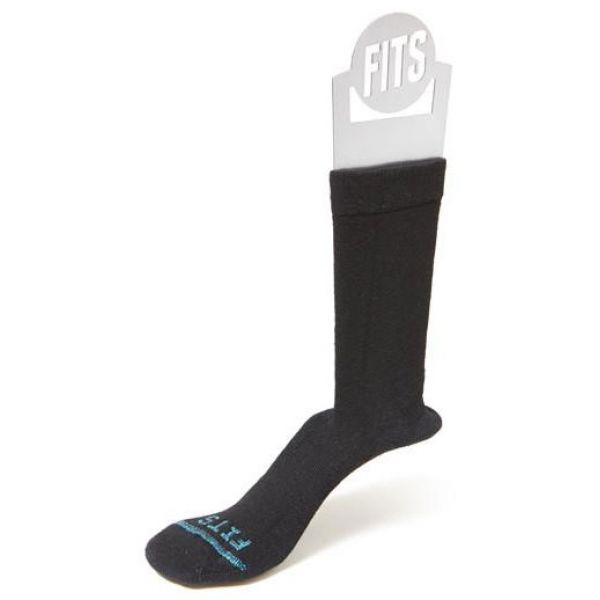 FITS Medium Rugged Crew Socks - Black 2XL