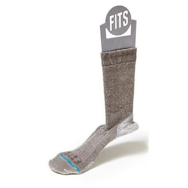 FITS Medium Rugged Crew Socks - Light Brown L