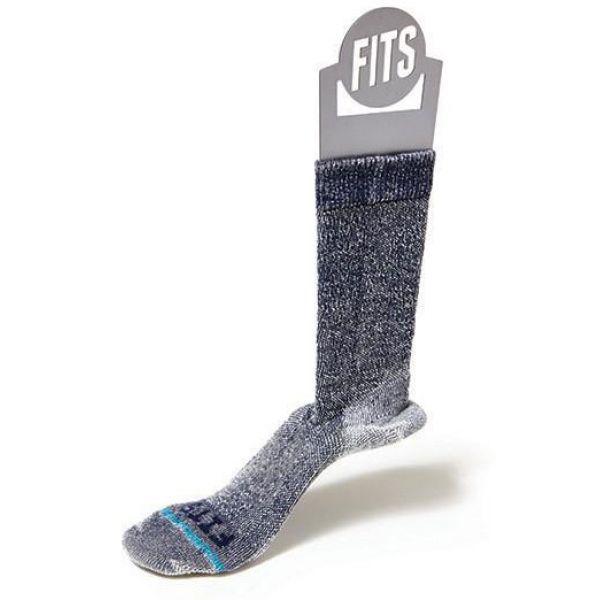 FITS Medium Rugged Crew Socks - Navy L