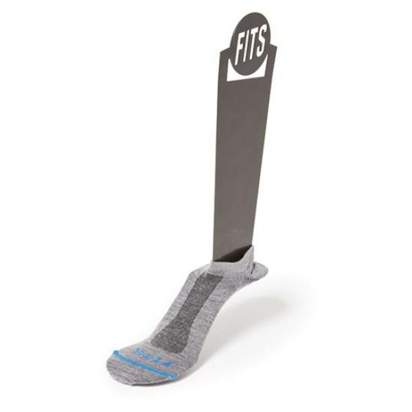 FITS Ultra Light Runner No Show Socks - Light Grey 2XL