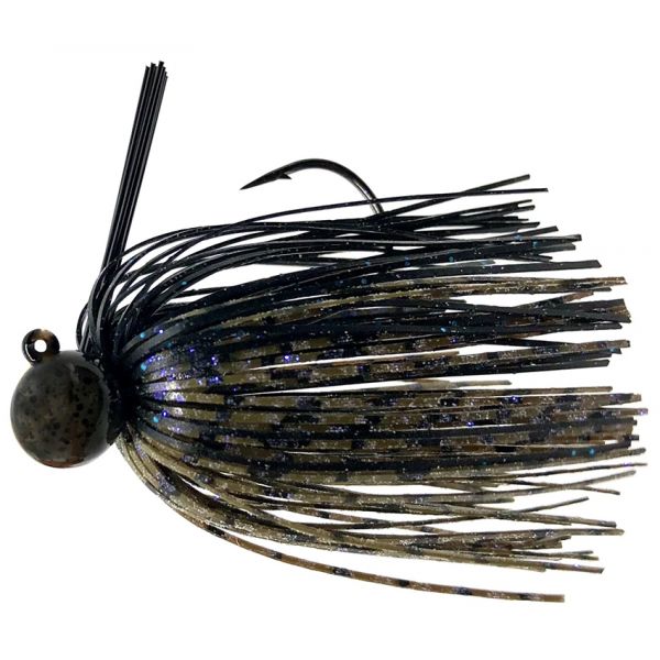 Fitzgerald Thrift Tungsten Micro Jig - 1/2oz - Green Pumpkin/Black Blue Flake