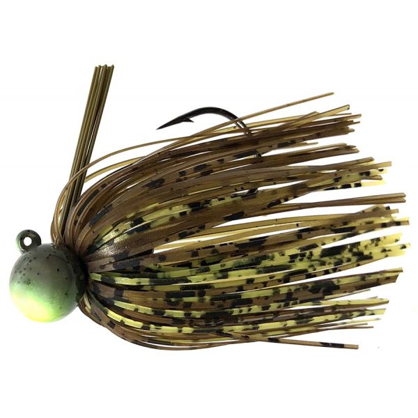 Fitzgerald Thrift Tungsten Micro Jig - 1/2oz - Green Pumpkin/Yellow