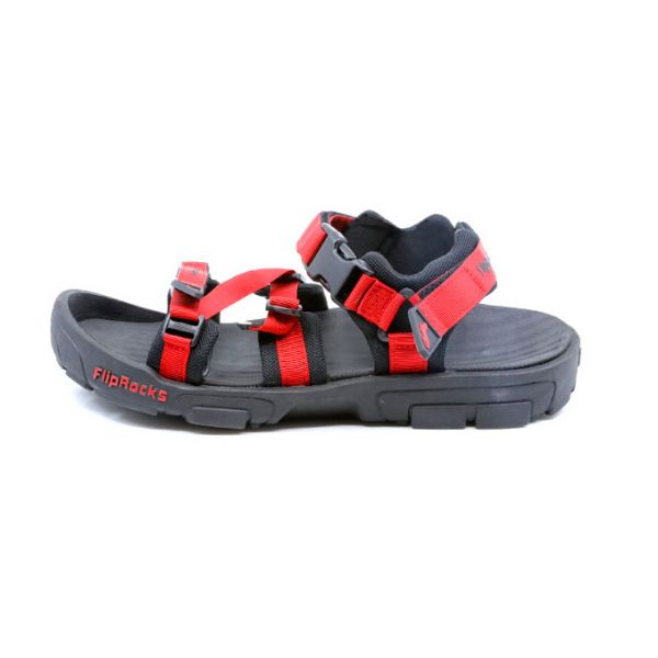 FlipRocks Sandal with Kayaker Pads - Red - Sizes 6-7