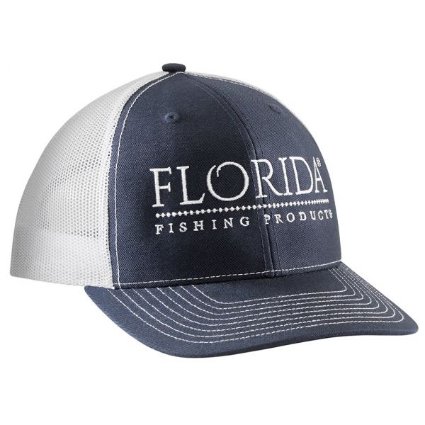 Florida Fishing Products Logo Trucker Hat - Navy/White