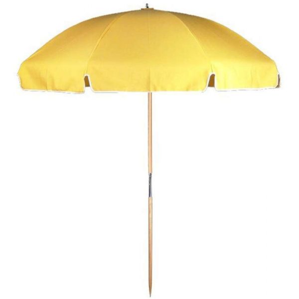 Frankford & Sons Steel Skeleton Beach Umbrella - Yellow