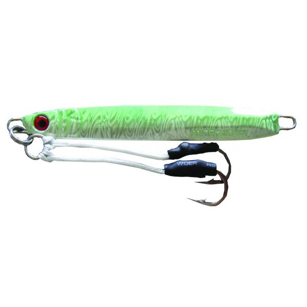 Frenzy Tackle Rigged 5oz Angry Jigs w/ Double Assist Hooks - Green