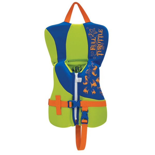 Full Throttle 58063 Rapid-Dry Infant Life Vest - Blue/Lime Green