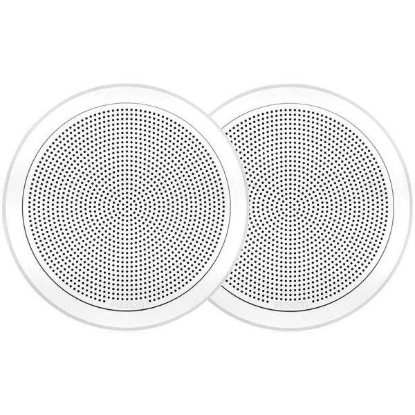 Fusion FM Series 7.7in 200W Flush Mount Round Speakers - White Grill