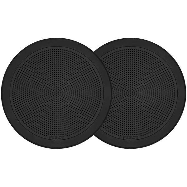 Fusion FM Series 7.7in 200W Flush Mount Round Speakers - Black Grill