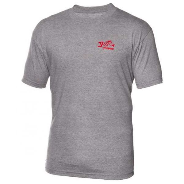 G-Loomis GRICCOSSTER Ricochet Short Sleeve Tee - Gray Red - Medium