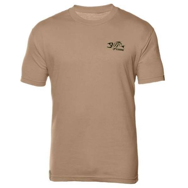 G-Loomis GRICOSSTUW Ricochet Short Sleeve Tee - Tan Black - Medium