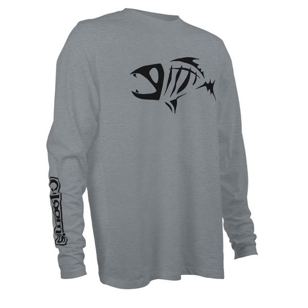 G Loomis Long Sleeve Cotton T-Shirt - Grey - 2XL