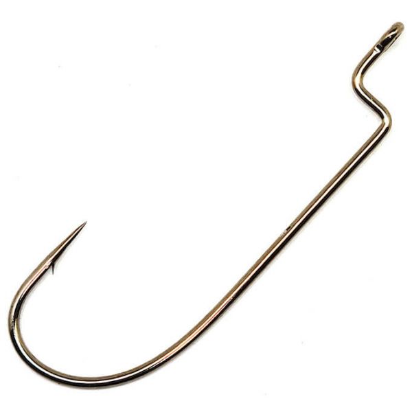 Gamakatsu 07113 Worm Hook Offset Shank, Bronze 3/0 5 Pack