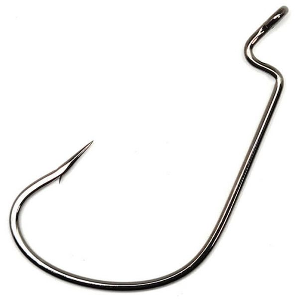 Gamakatsu 204409 Worm Hook, Offset Shank, G-Lock, Ns Black 2 6 Pack