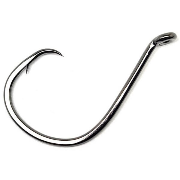 100 Size #4 Octopus Circle Hooks Offset Black Nickel High Carbon Steel 2x Strong 