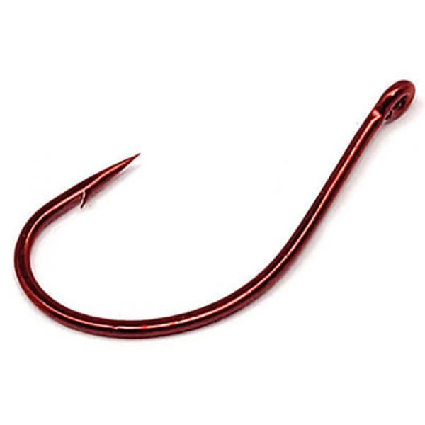 Gamakatsu 50311 Split Shot/Drop Shot Hook - Red - 1/0 (6 Pack)