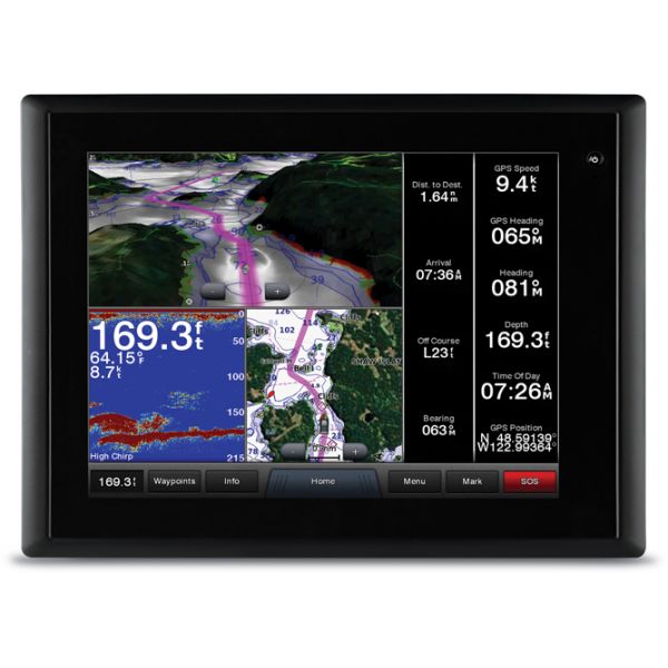 Garmin GPSMAP 8215 Touch Display w/ US Coastal Charts - GPS Antenna