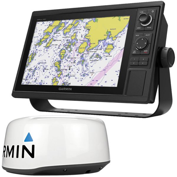 Garmin GPSMAP 1242xsv Keyed Networking Combo w/ GMR 18 HD+ Dome Radar