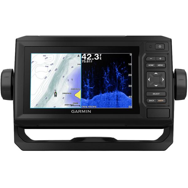 Garmin ECHOMAP Plus 63cv Chartplotter/Sonar Combo w/ LakeVu G3 & GT20-TM Transducer