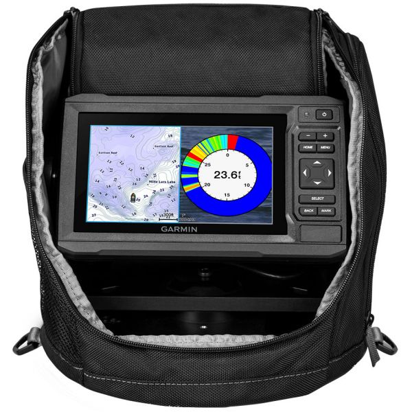 Garmin ECHOMAP Plus 63cv Ice Fishing Bundle