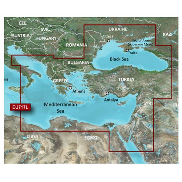 Garmin BlueChart g2 - HXEU717L - East Med. & Black Sea - microSD/SD