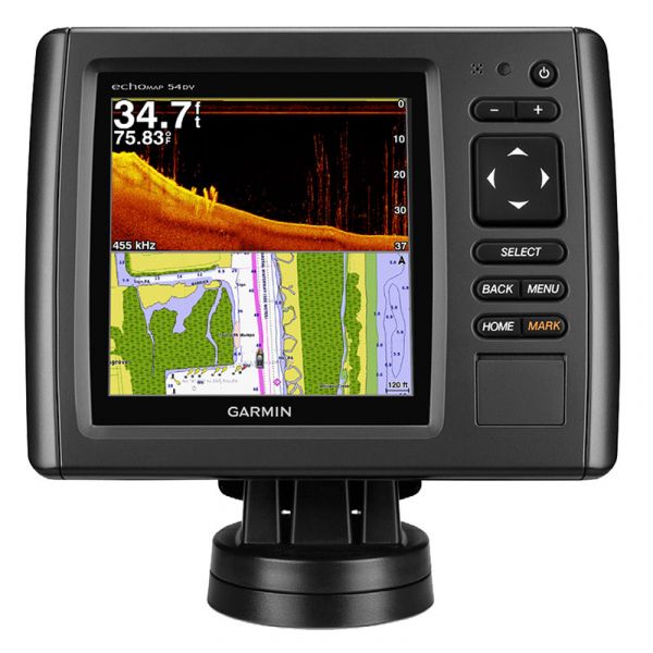 Garmin echoMAP CHIRP 54dv w/ BlueChart g2 & DownVu Transducer