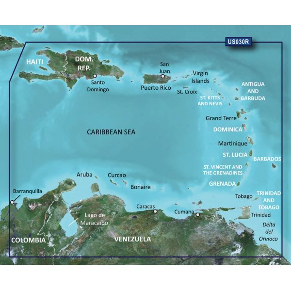 Garmin HXUS030R BlueChart g2 HD - Southeast Caribbean