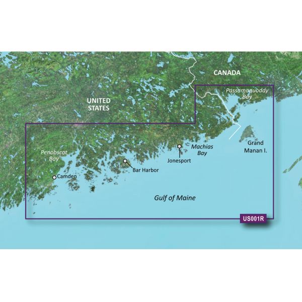 Garmin VUS001R BlueChart g3 Vision HD - North Maine