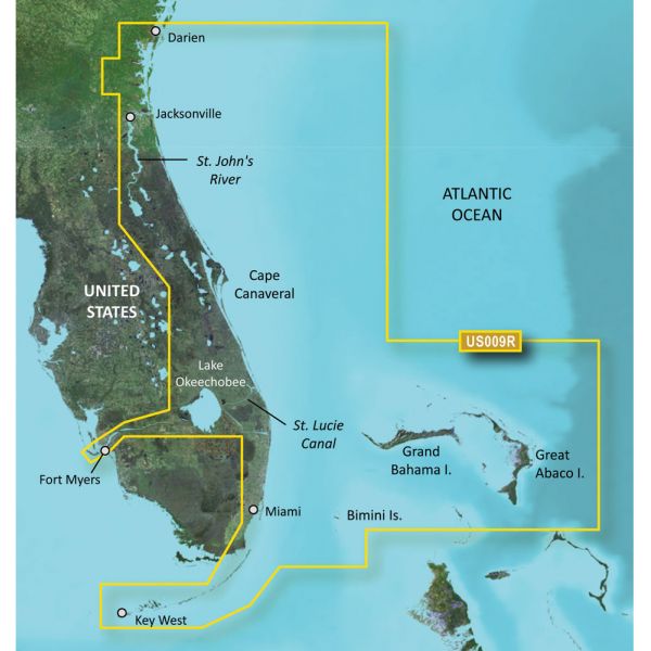 Garmin VUS009R BlueChart g3 Vision HD - Jacksonville to Key West