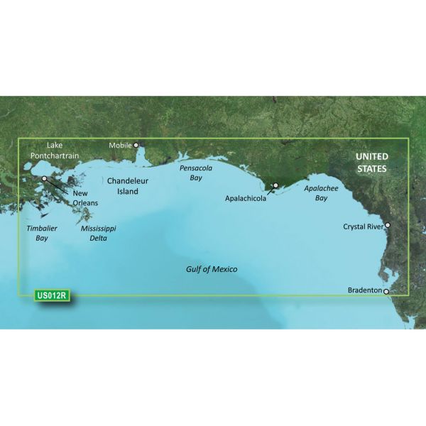 Garmin VUS012R BlueChart g3 Vision HD - Tampa to New Orleans