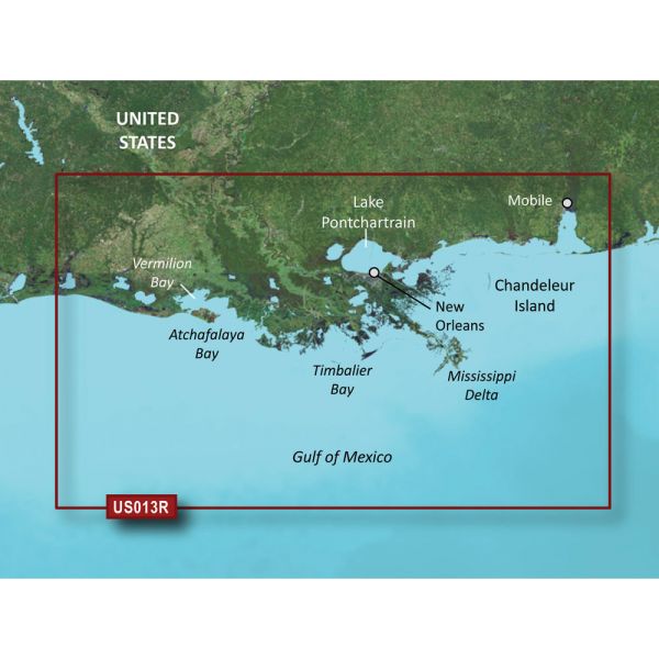 Garmin VUS013R BlueChart g3 Vision HD - Mobile to Lake Charles