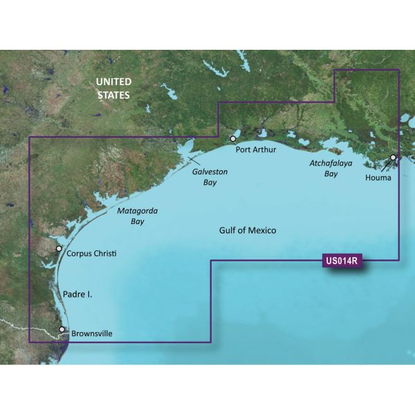 Garmin VUS014R BlueChart g3 Vision HD - Morgan City to Brownsville