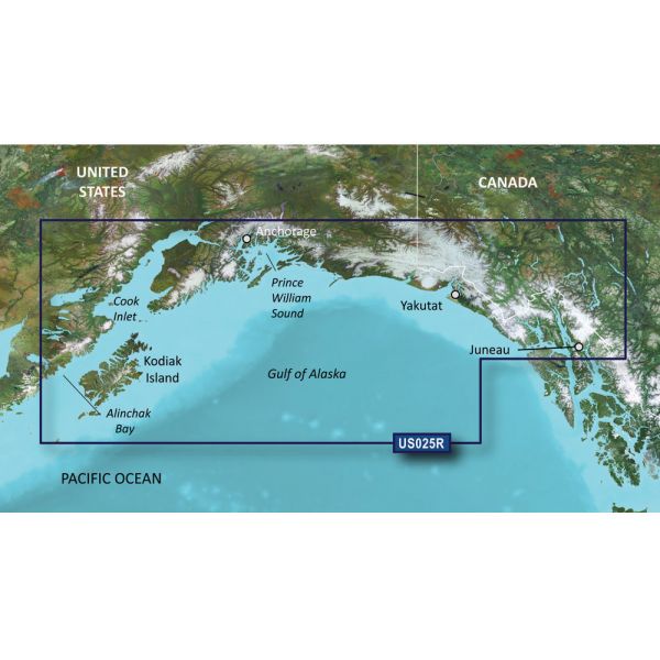 Garmin VUS025R BlueChart g3 Vision HD - Anchorage to Juneau