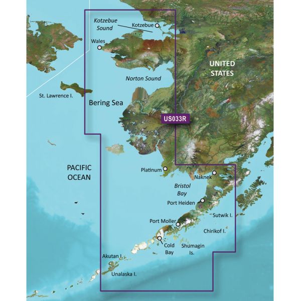 Garmin VUS033R BlueChart g3 Vision HD - Bristol Bay to Kotzebue Sound