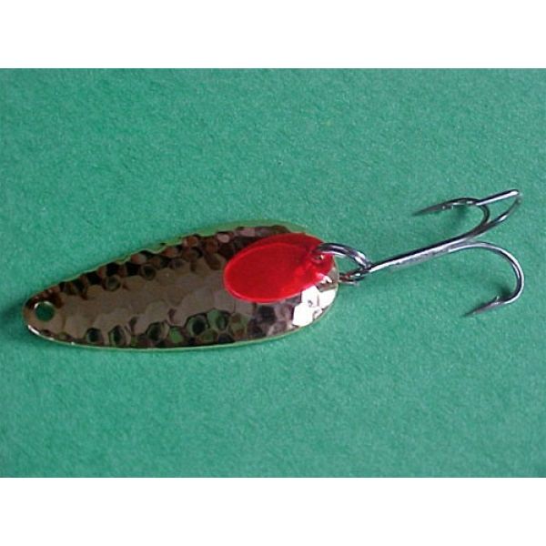 Gator 1/4 oz. Gold Mr. Red Hammered Spoon