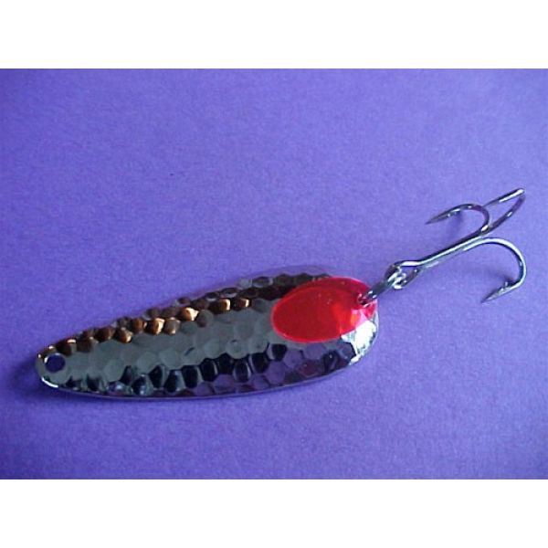 Gator 1/4 oz. Silver Mr. Red Hammered Spoon