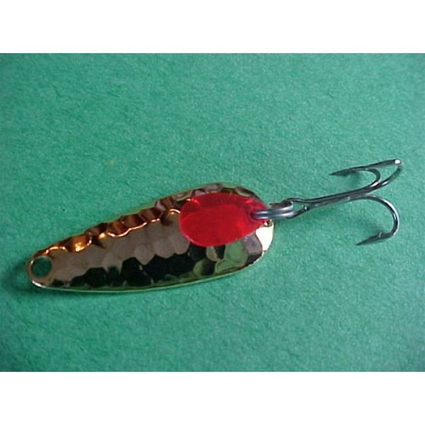 Gator 3/16 oz. Gold Mr. Red Hammered Spoon