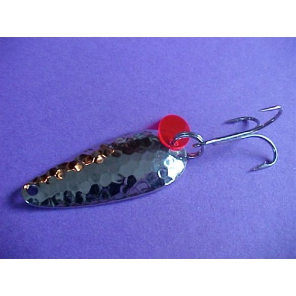 Gator 3/8 oz. Silver Mr. Red Hammered Spoon