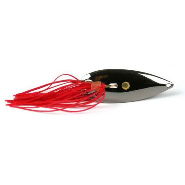 Gator Lures 1/2 oz. Black Weedless Spoon with Skirt Pink Skirt