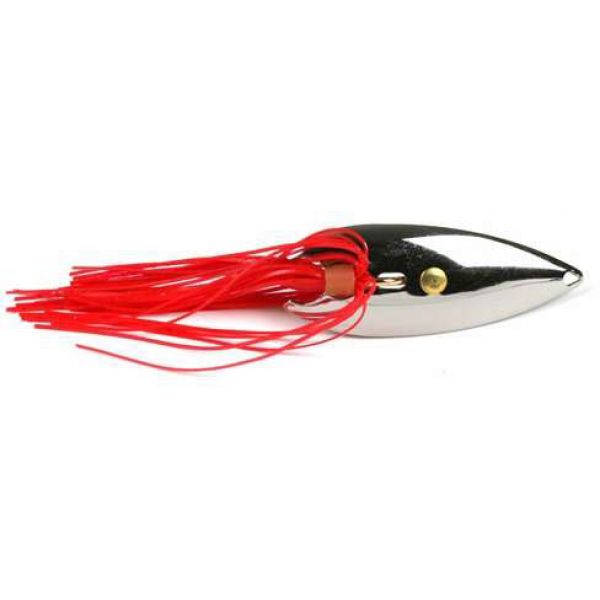 Gator Lures 1/2 oz. Chrome Weedless Spoon with Skirt Pink Skirt