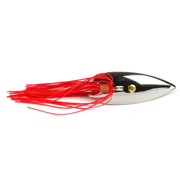 Gator Lures 1/2 oz. Chrome Weedless Spoon with Skirt