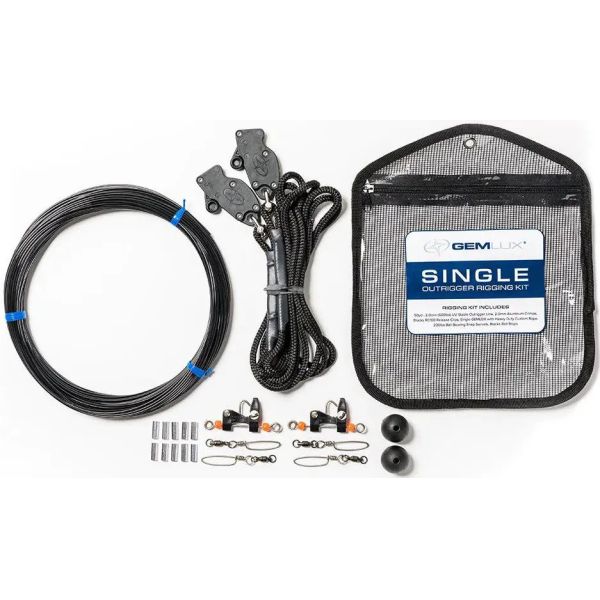 Gemlux Single Outrigger Rigging Kit - Black